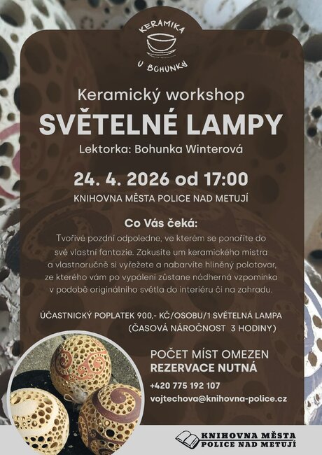 Keramický workshop - světelné lampy
